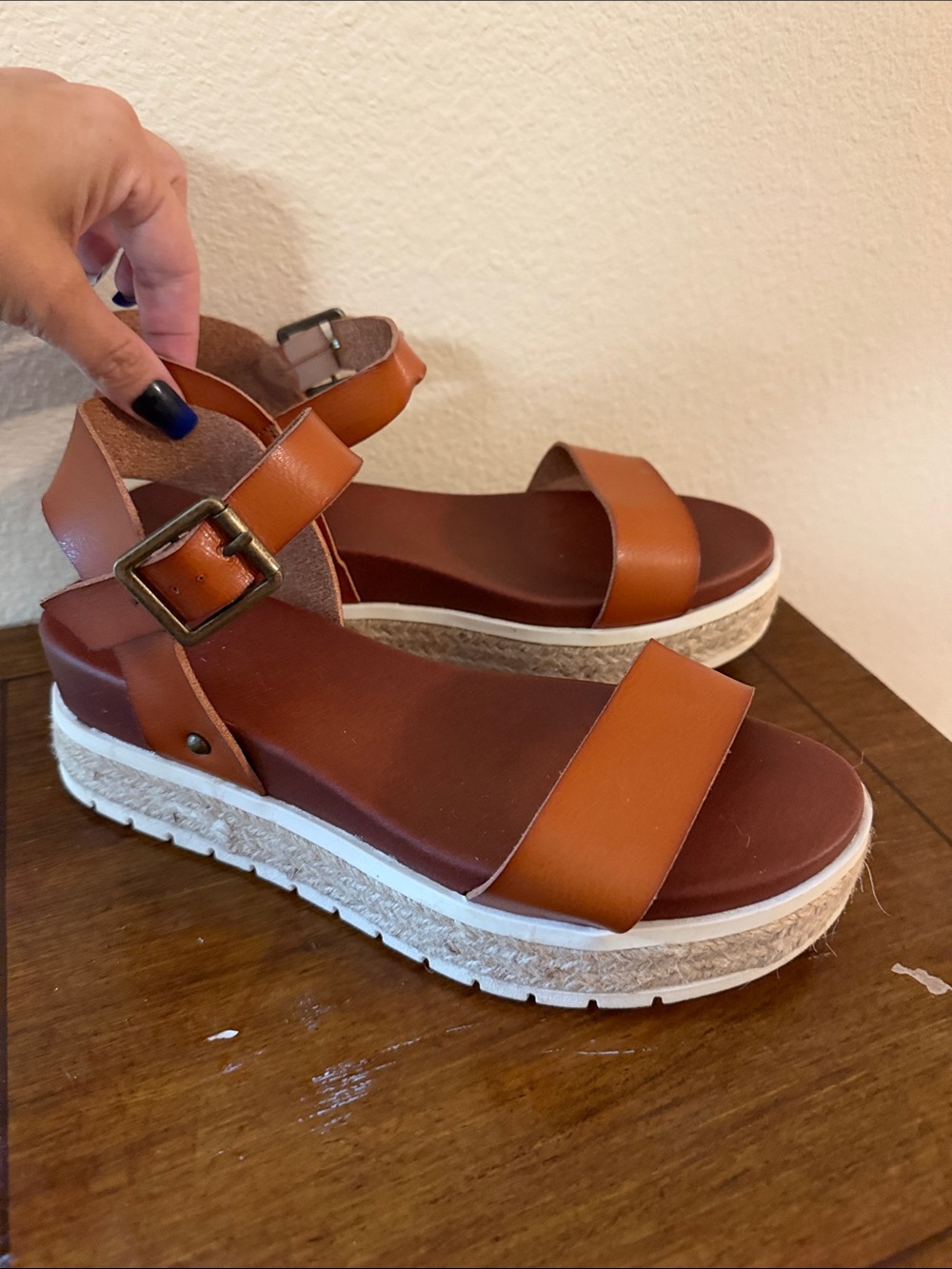 MIA Kiera Espadrille Ankle-Strap Sandals with Buckle